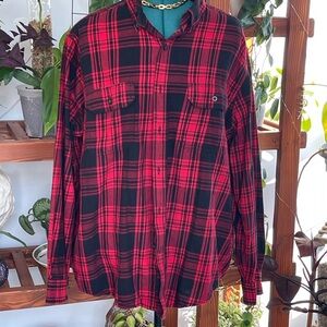 Faded glory  Plaid Button-Up Shirt